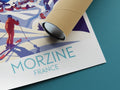 Morzine travel poster rolled France