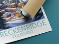 Breckenridge travel poster rolled Colorado