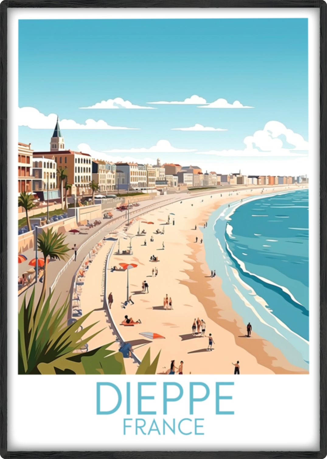 dieppe travel poster main france