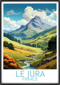 Le Jura travel poster main France