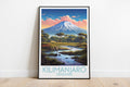 Kilimanjaro travel poster on the ground Tanzania