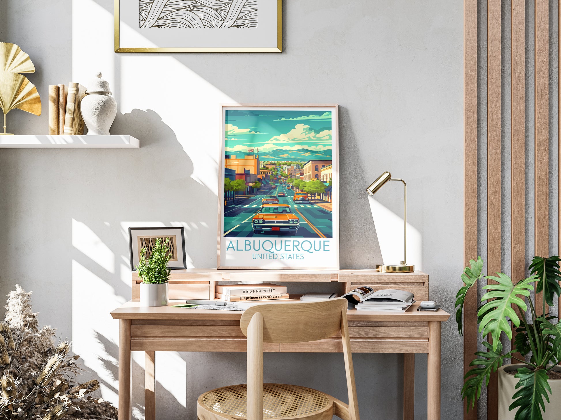 Albuquerque travel poster for desk United States