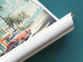 Miami travel poster tube Florida