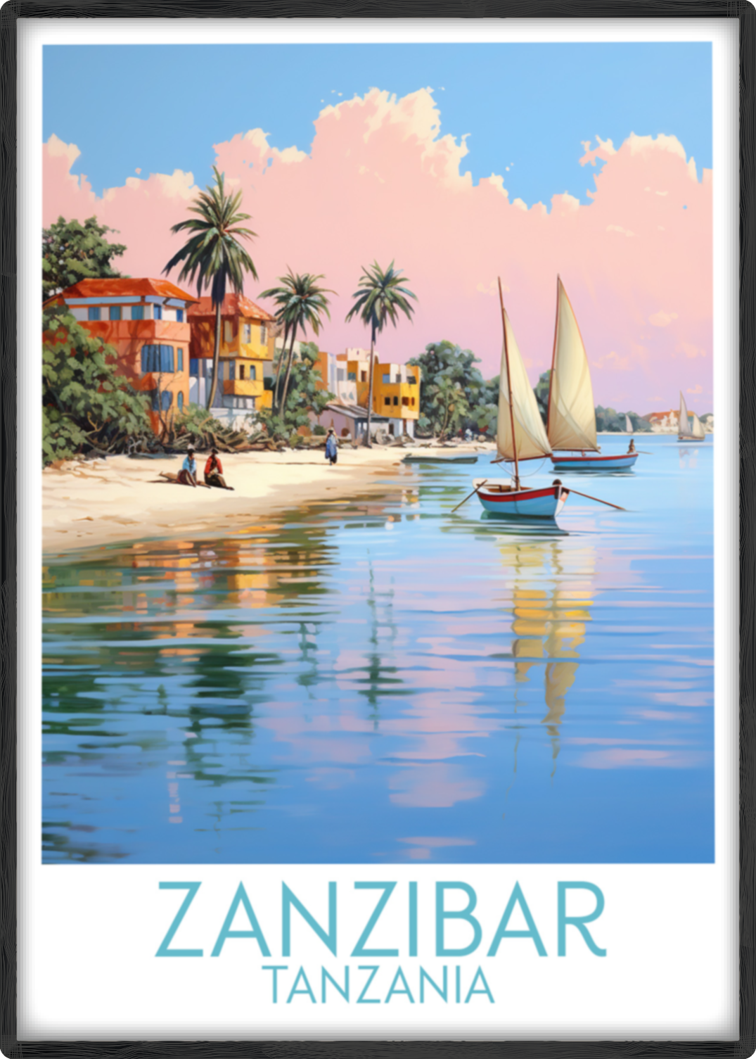 zanzibar travel poster main tanzania