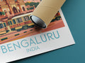 Bengaluru travel poster rolled India