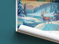 Lapland travel poster roll up Finland