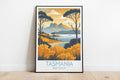 Tasmania travel poster on the ground Australia