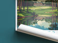 Pinehurst 2 travel poster roll up North Carolina