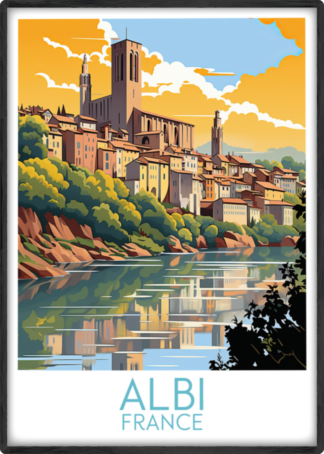 albi travel poster main france