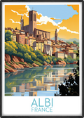 albi travel poster main france