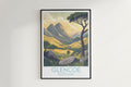 Glencoe travel poster on the wall Scotland