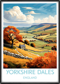 yorkshire dales travel poster main england