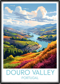 douro valley travel poster main portugal