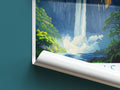 Angel Falls travel poster roll up Venezuela