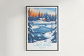 Lapland travel poster on the wall Finland