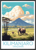 Kilimanjaro travel poster main Tanzania