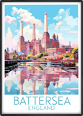 battersea travel poster main england