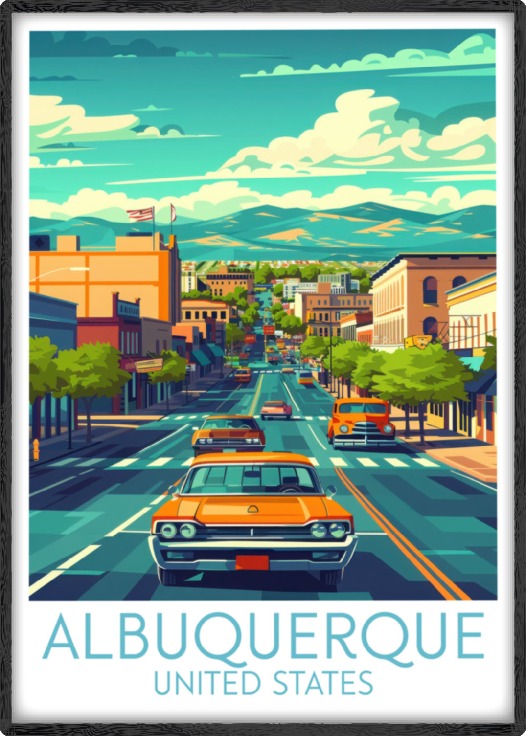 Albuquerque travel poster main United States