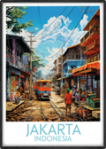 jakarta travel poster main indonesia