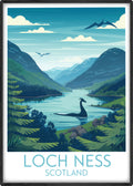 Loch Ness travel poster main Scotland