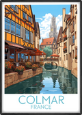 colmar travel poster main france