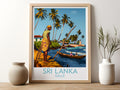 Sri Lanka travel poster for kitchen Galle