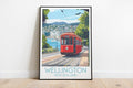 Wellington travel poster on the ground New Zealand