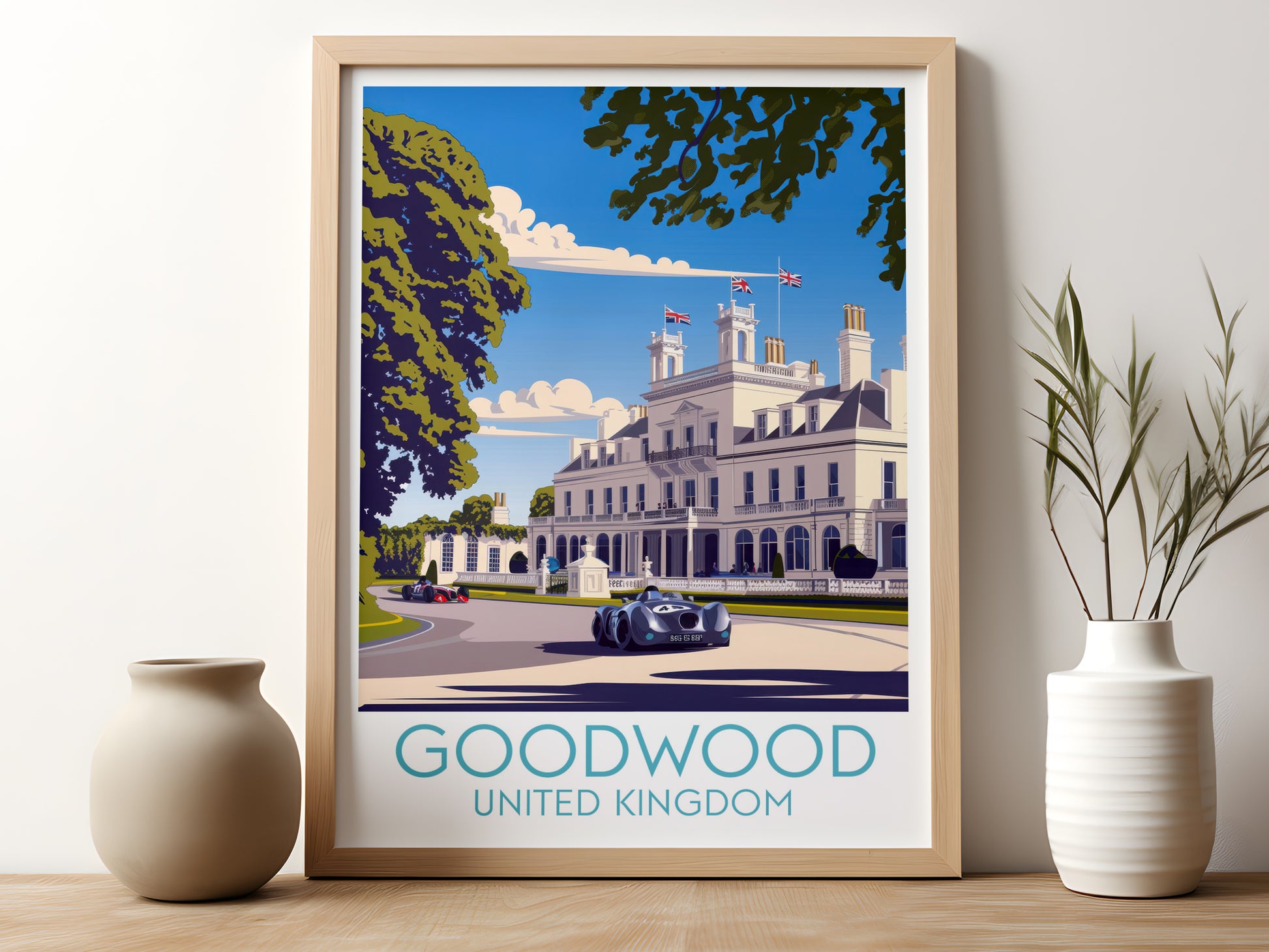 Goodwood travel poster for kitchen United Kingdom