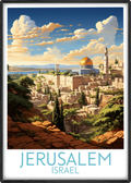 jerusalem travel poster main israel