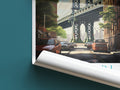 Brooklyn travel poster roll up United States