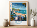 St Ives travel poster for kitchen Cornwall