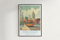 Cincinnati travel poster on the wall United States