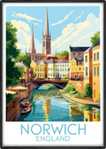 norwich travel poster main england