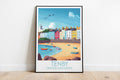 Tenby travel poster on the ground United Kingdom