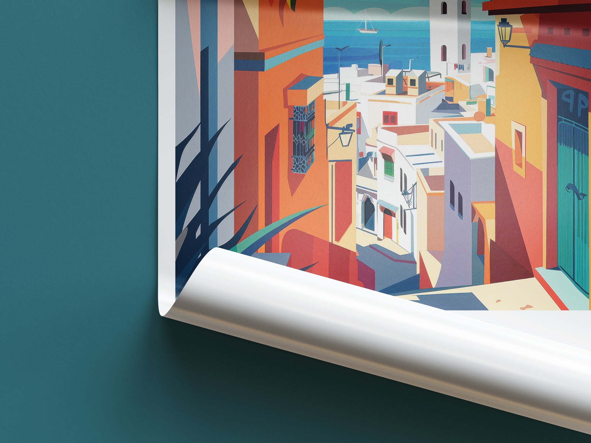 Tanger travel poster roll up Morocco