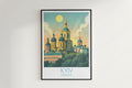 Kyiv travel poster on the wall Ukraine