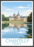 chantilly travel poster main france