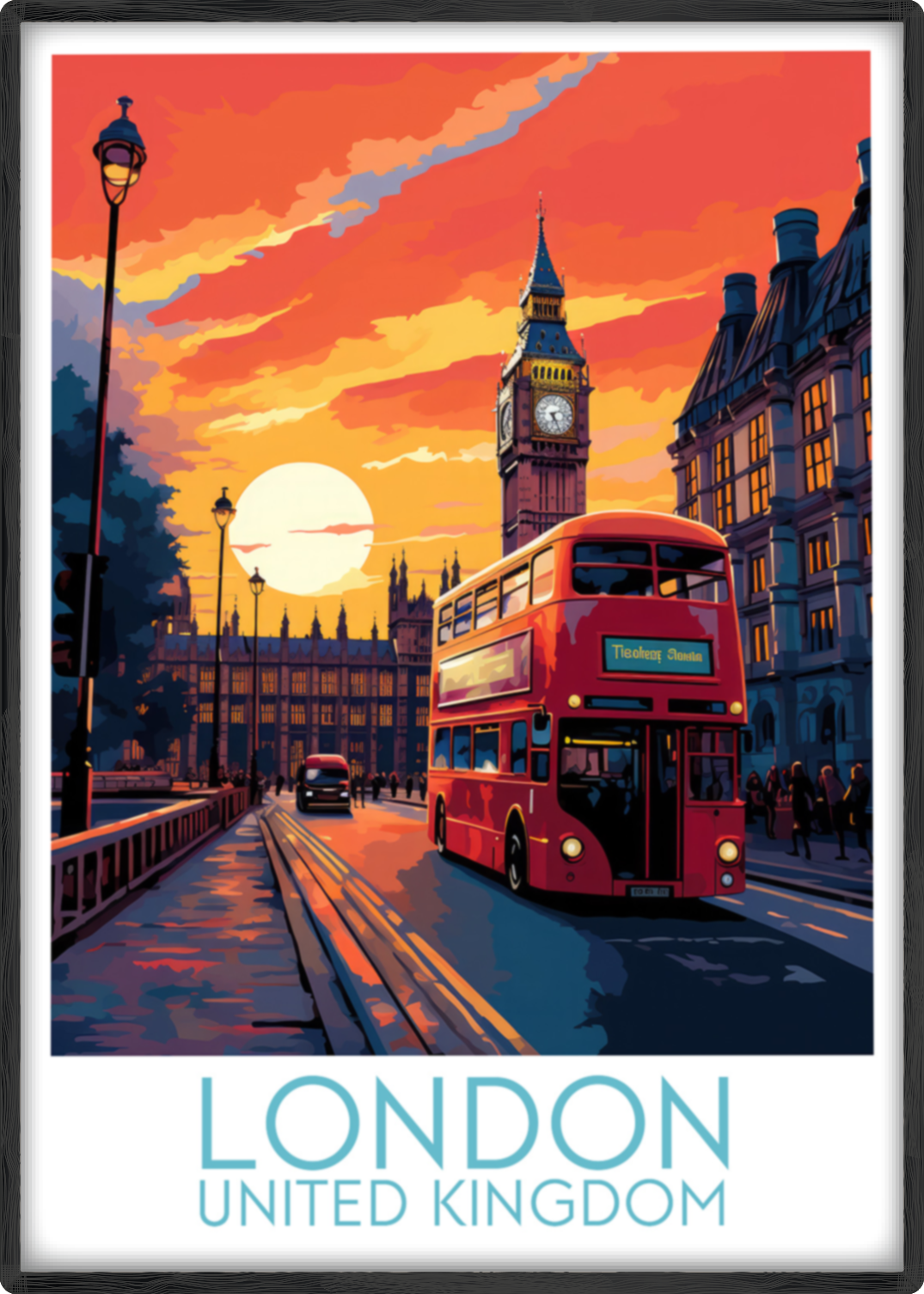 london travel poster main united kingdom