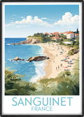 sanguinet travel poster main france