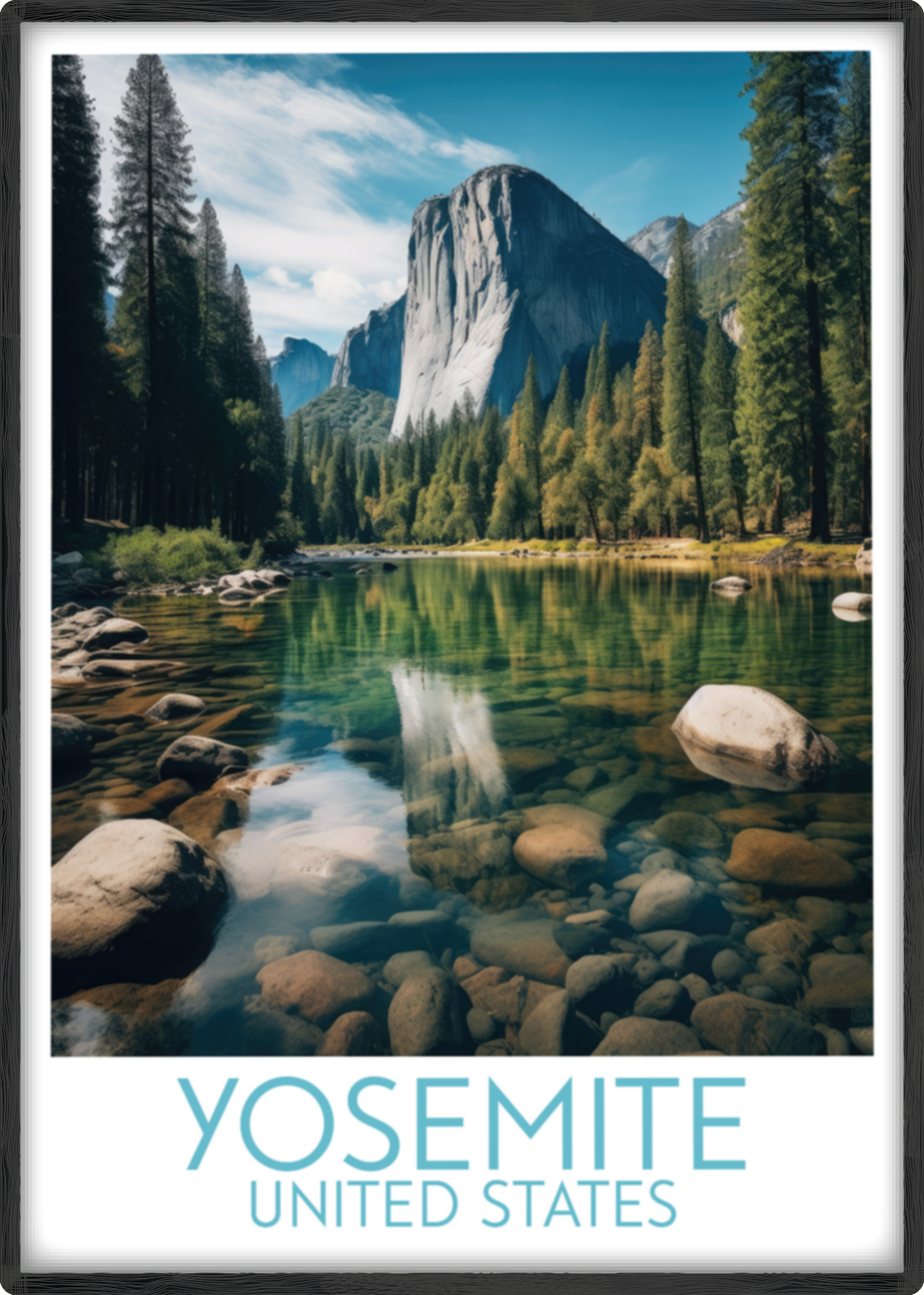 yosemite travel poster main united states