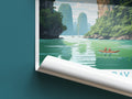 Phang Nga Bay travel poster roll up Thailand