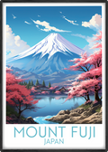 mount fuji travel poster main japan