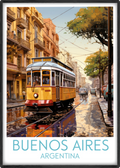 buenos aires travel poster main argentina