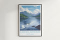 Loch Lomond travel poster on the wall Scotland