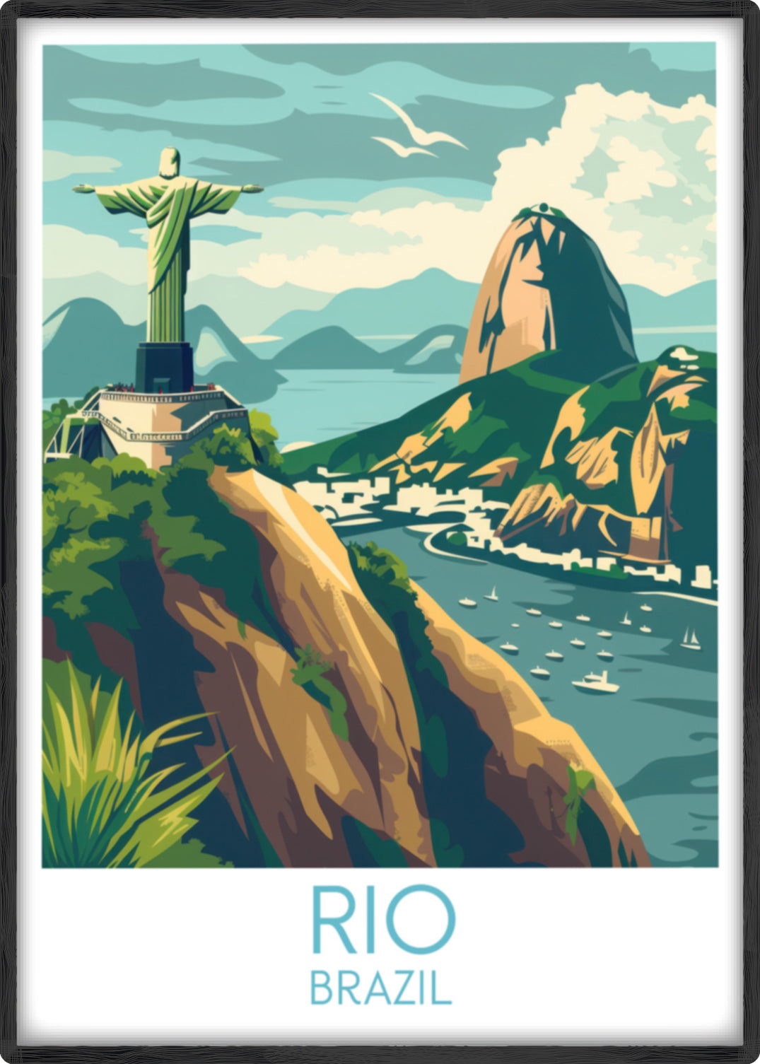 Rio travel poster main Brazil