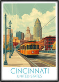 Cincinnati travel poster main United States