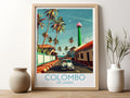 Colombo travel poster for kitchen Sri Lanka