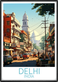 delhi travel poster main india