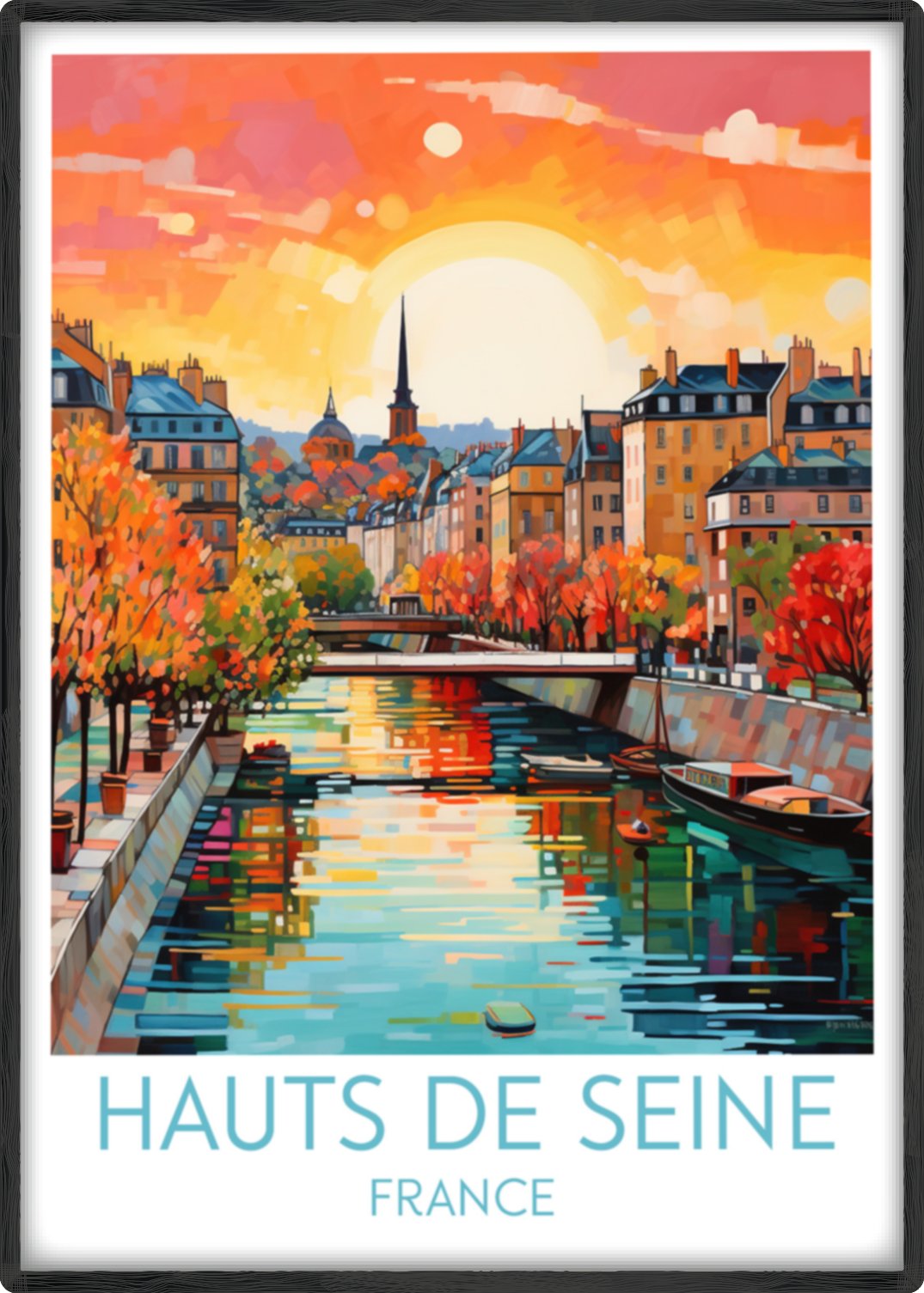 hauts de seine travel poster main france