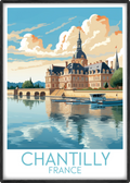 chantilly travel poster main france